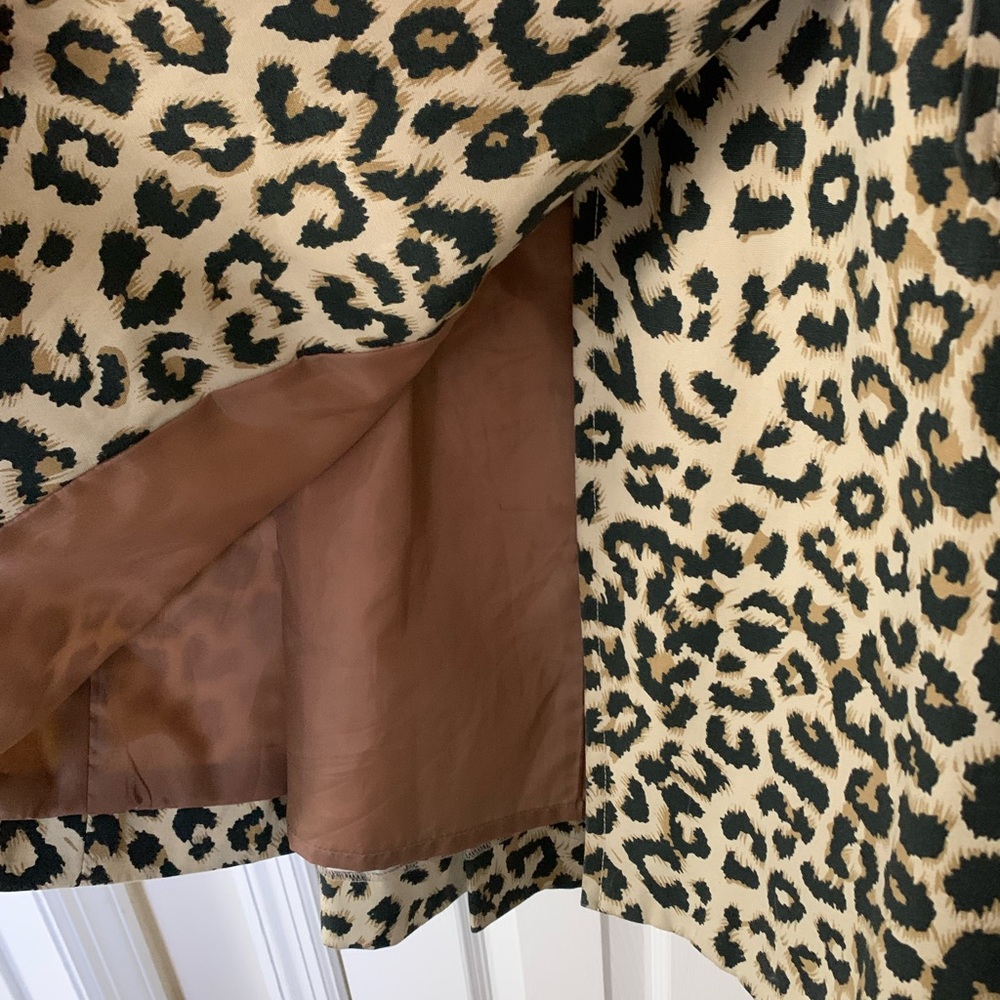 Like new animal print trench coat by Style Portfolio(Nordstrom) size M - Picture 6 of 10